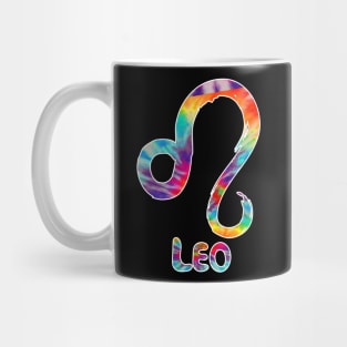 Leo tie dye Mug